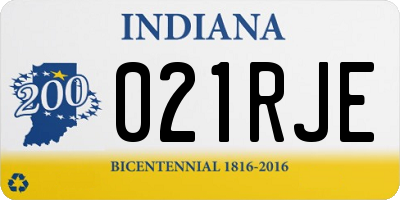 IN license plate 021RJE
