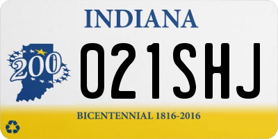 IN license plate 021SHJ