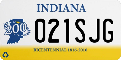 IN license plate 021SJG