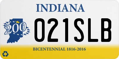 IN license plate 021SLB