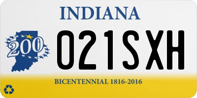IN license plate 021SXH