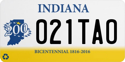 IN license plate 021TAO