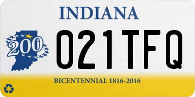 IN license plate 021TFQ