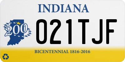 IN license plate 021TJF
