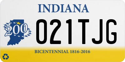 IN license plate 021TJG