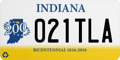 IN license plate 021TLA