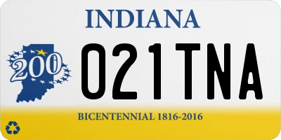 IN license plate 021TNA