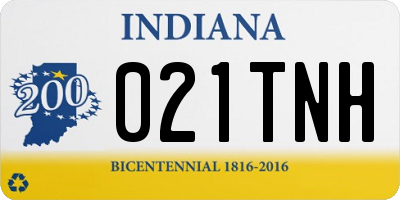 IN license plate 021TNH