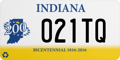 IN license plate 021TQ