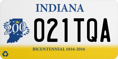 IN license plate 021TQA
