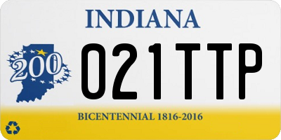 IN license plate 021TTP