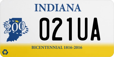 IN license plate 021UA