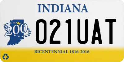 IN license plate 021UAT