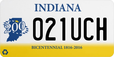 IN license plate 021UCH