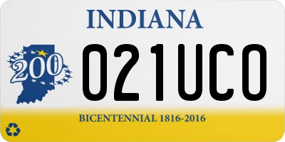 IN license plate 021UCO