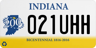 IN license plate 021UHH