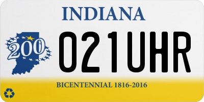IN license plate 021UHR
