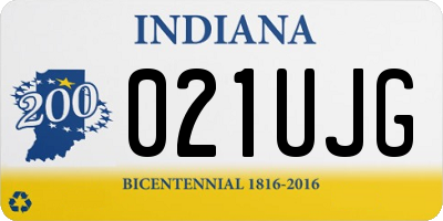 IN license plate 021UJG