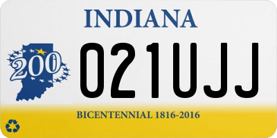 IN license plate 021UJJ