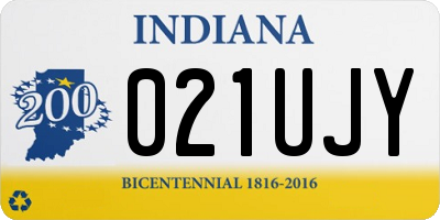 IN license plate 021UJY