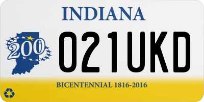 IN license plate 021UKD