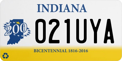 IN license plate 021UYA