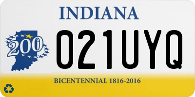 IN license plate 021UYQ