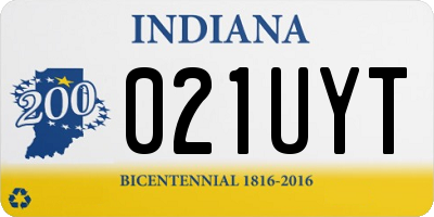 IN license plate 021UYT