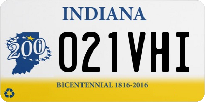 IN license plate 021VHI