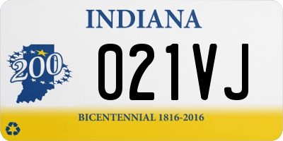 IN license plate 021VJ