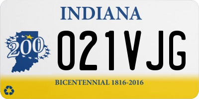 IN license plate 021VJG