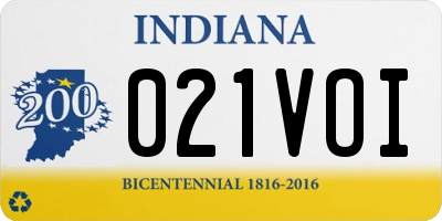 IN license plate 021VOI