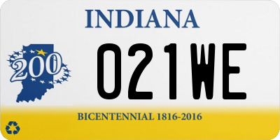 IN license plate 021WE