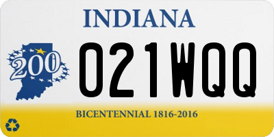 IN license plate 021WQQ