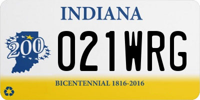 IN license plate 021WRG