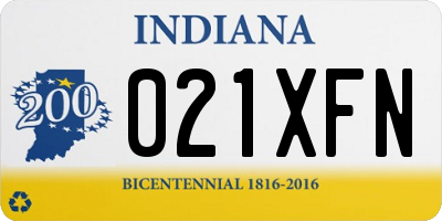 IN license plate 021XFN