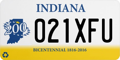IN license plate 021XFU