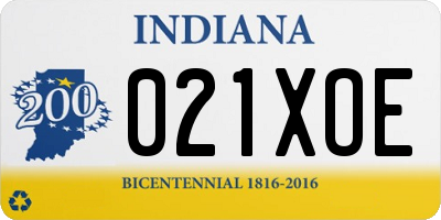 IN license plate 021XOE