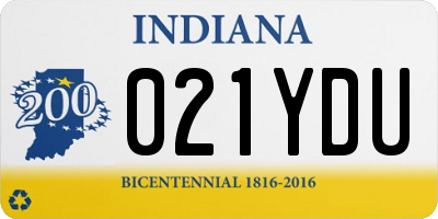 IN license plate 021YDU