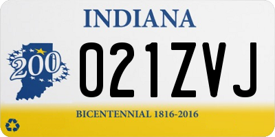 IN license plate 021ZVJ