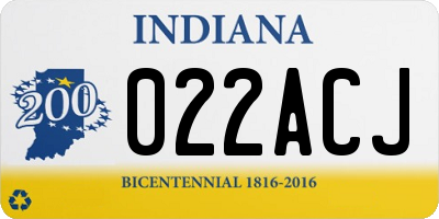 IN license plate 022ACJ