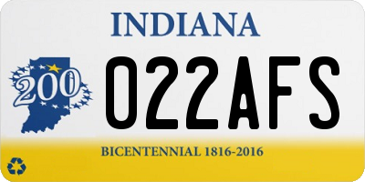 IN license plate 022AFS