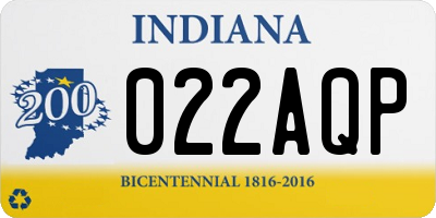 IN license plate 022AQP