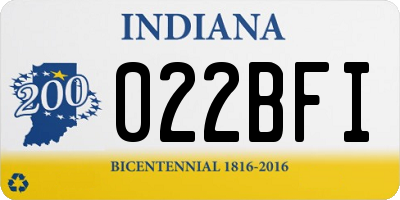 IN license plate 022BFI