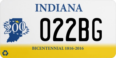 IN license plate 022BG