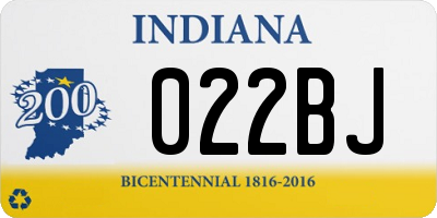 IN license plate 022BJ