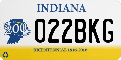 IN license plate 022BKG