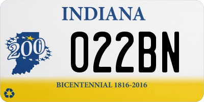 IN license plate 022BN