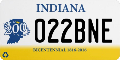 IN license plate 022BNE