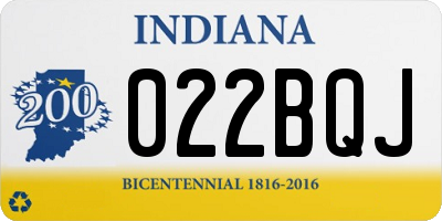 IN license plate 022BQJ